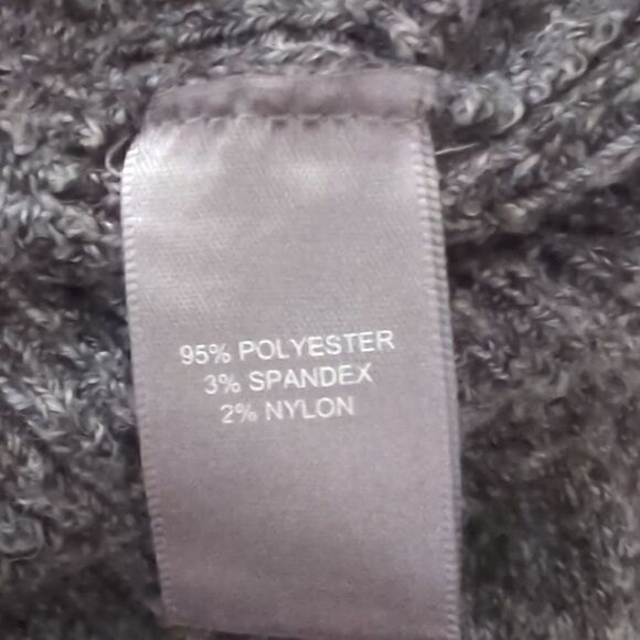 Marled Charcoal Gray Balloon Sleeve Sweater - Picture 6 of 6